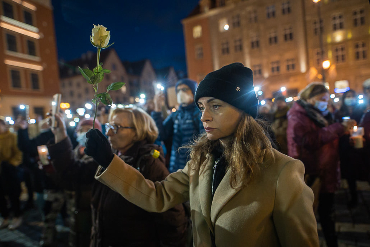 Manifestacja Anty-covid we Wroclawiu